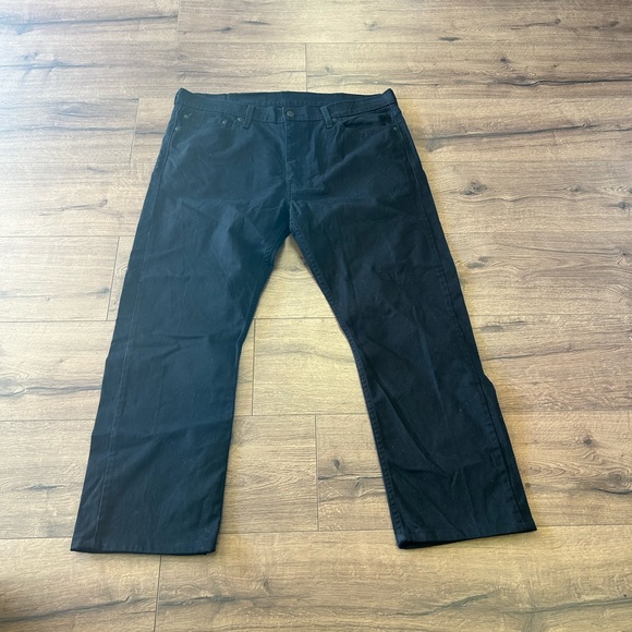 LEVIS MEN BLACK 513 straight legs in size 38 waist - Picture 2 of 7